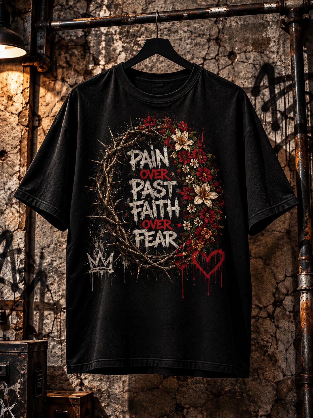 Pain over Past Faith over Fear - Unisex t-shirt