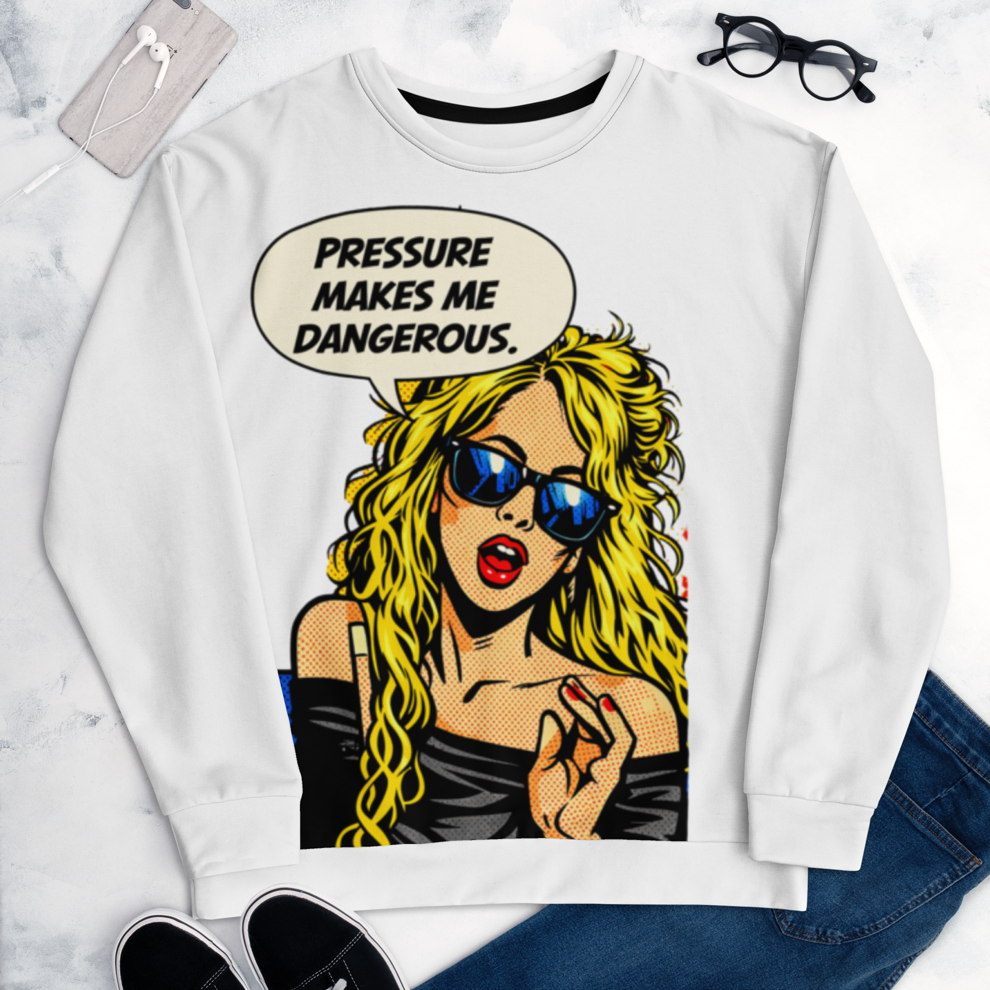 Pressure Makes Me Dangerous, Unisex Sweatshirt