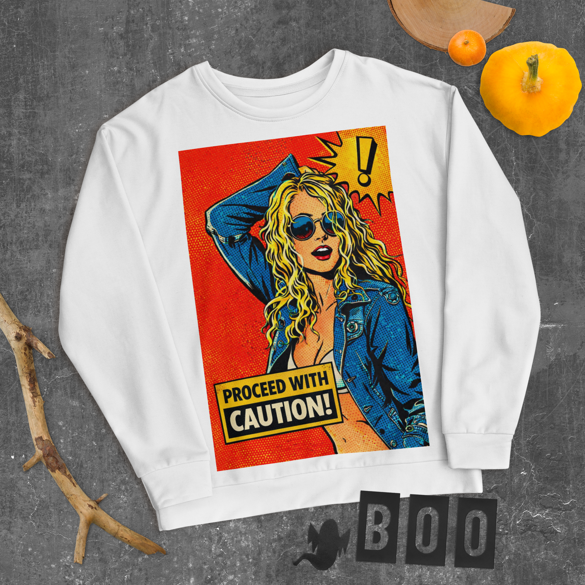 Proceed with caution, Unisex Sweatshirt