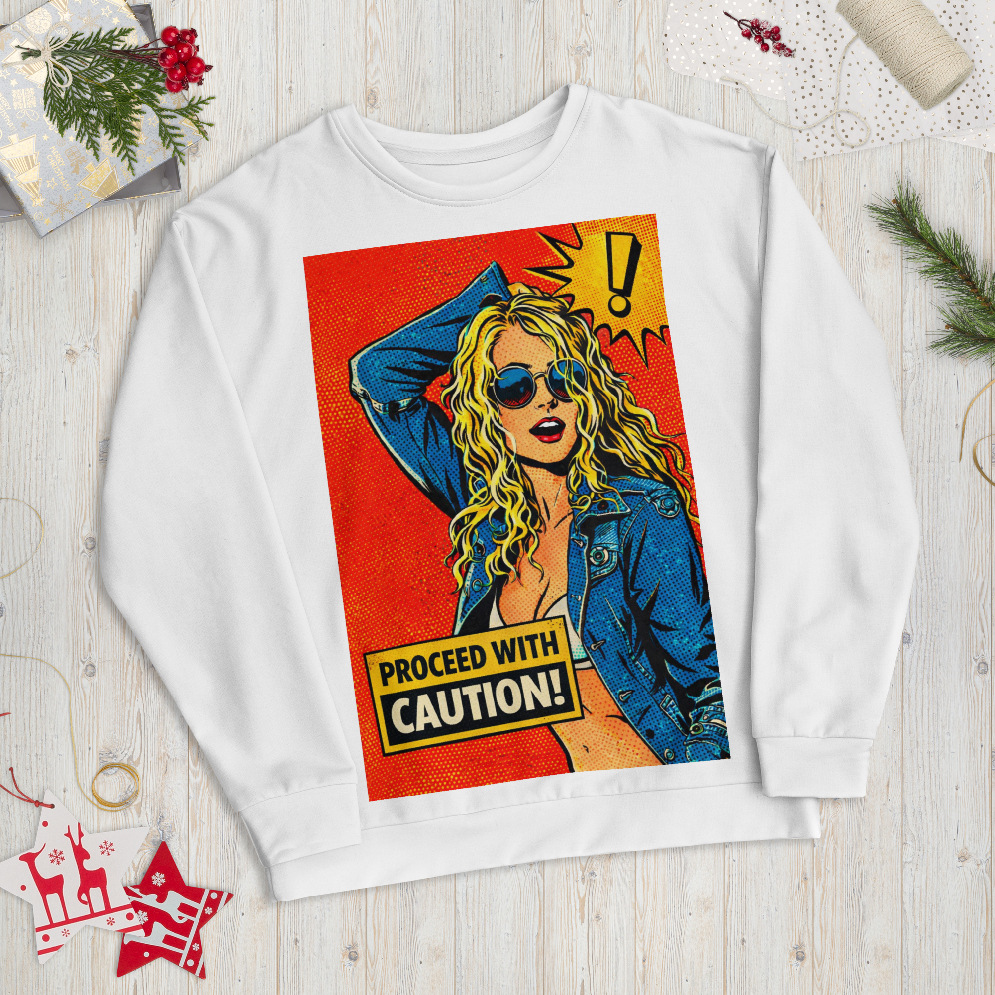 Proceed with caution, Unisex Sweatshirt