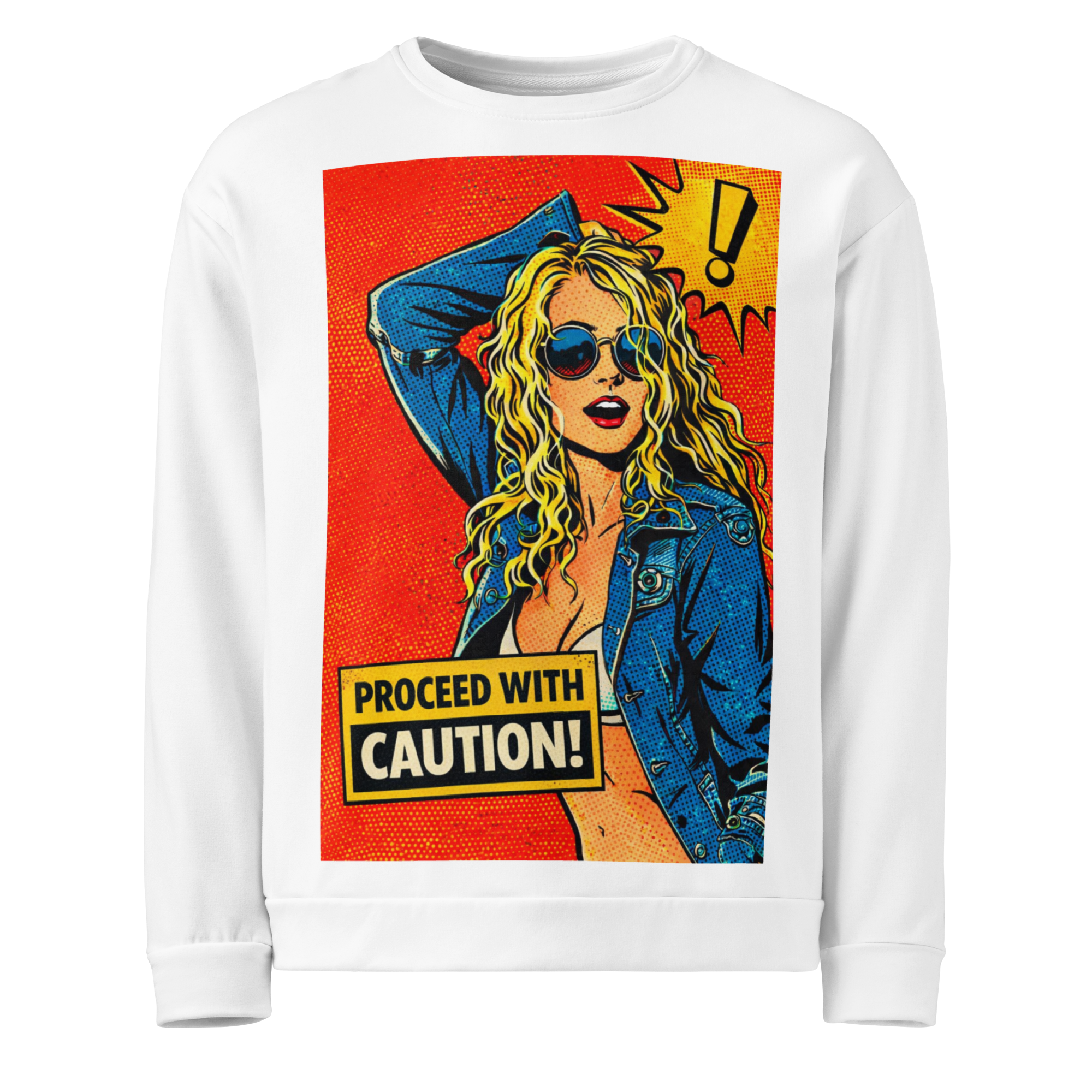 Proceed with caution, Unisex Sweatshirt