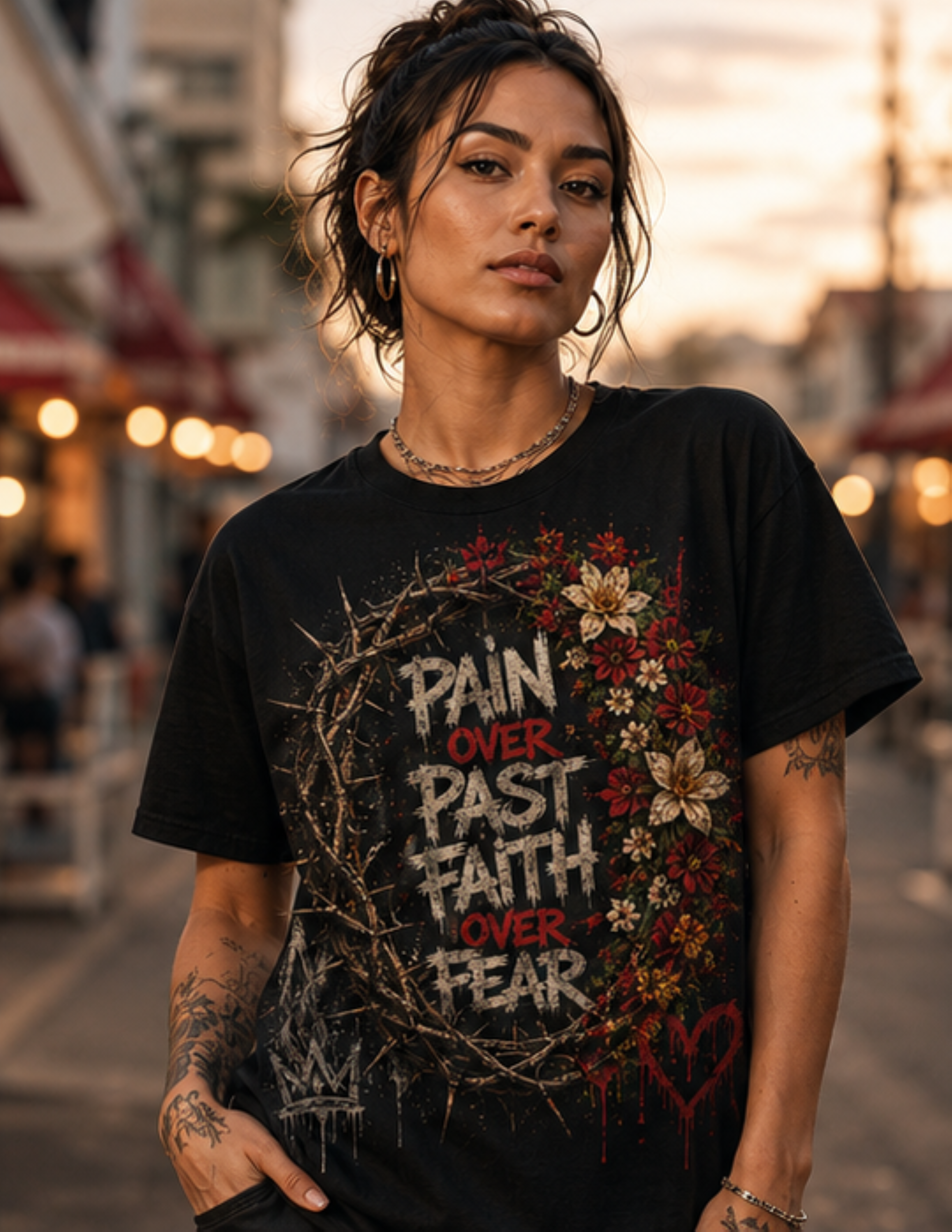 Pain over Past Faith over Fear - Unisex t-shirt