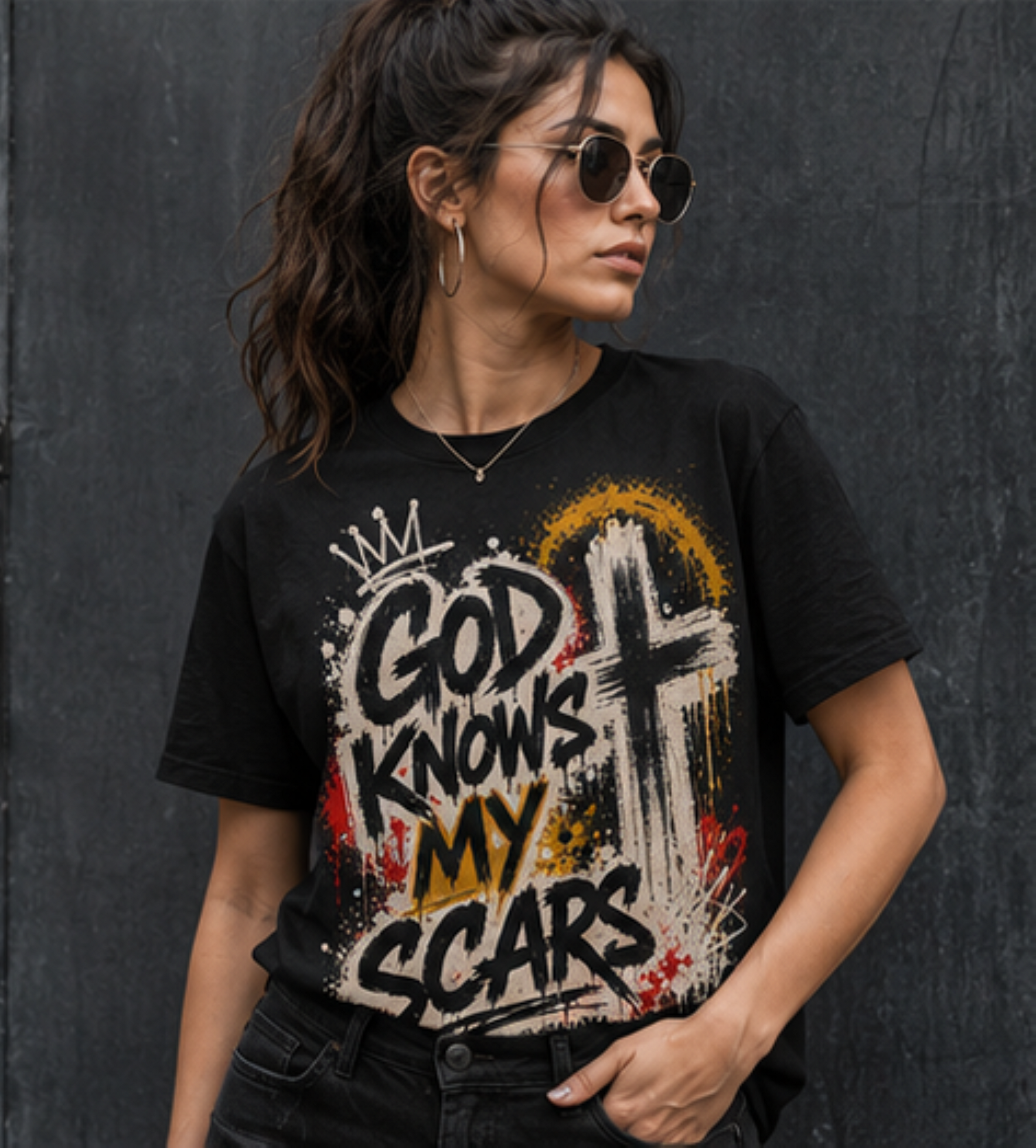 God Knows My Scars - Unisex classic tee