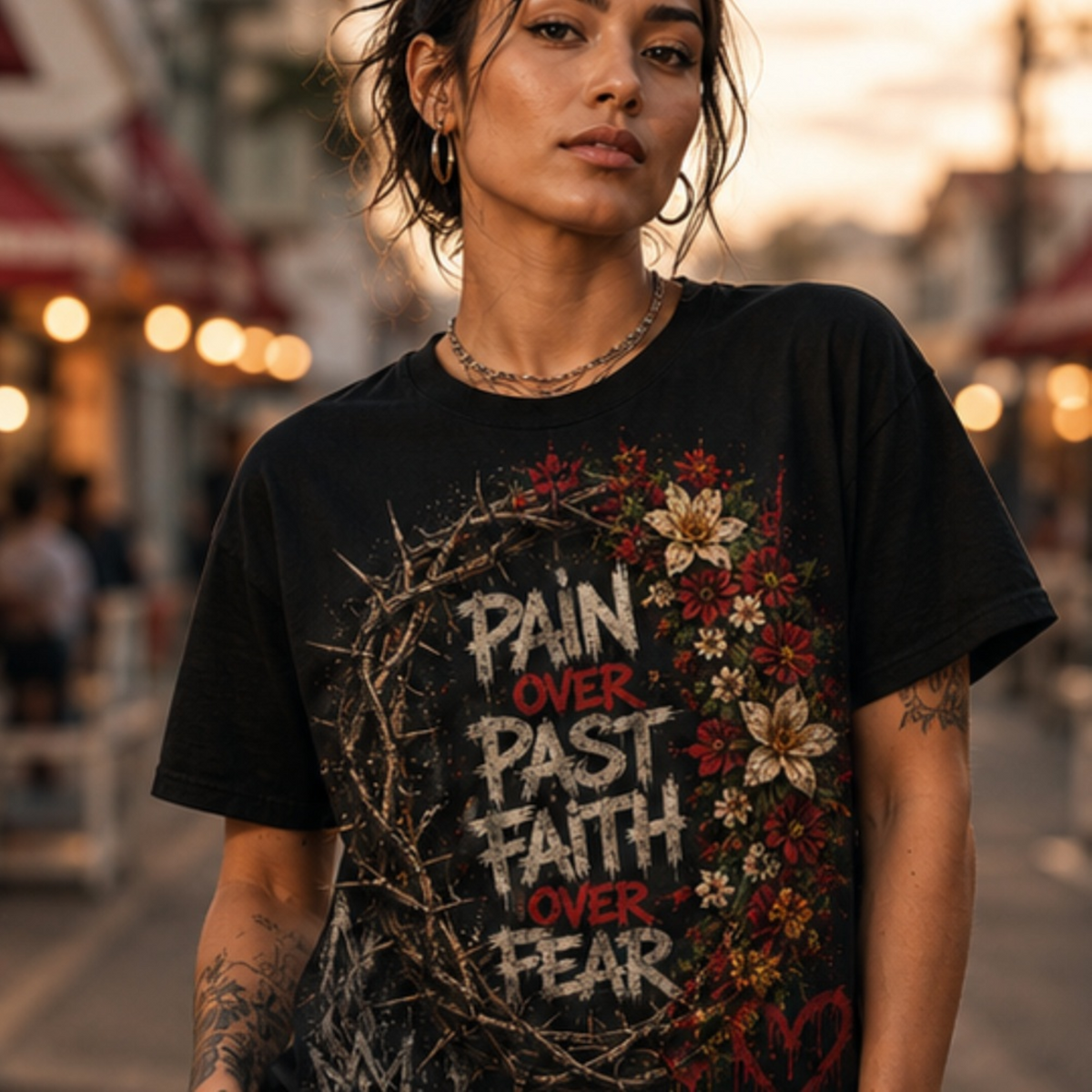 Pain over Past Faith over Fear - Unisex t-shirt