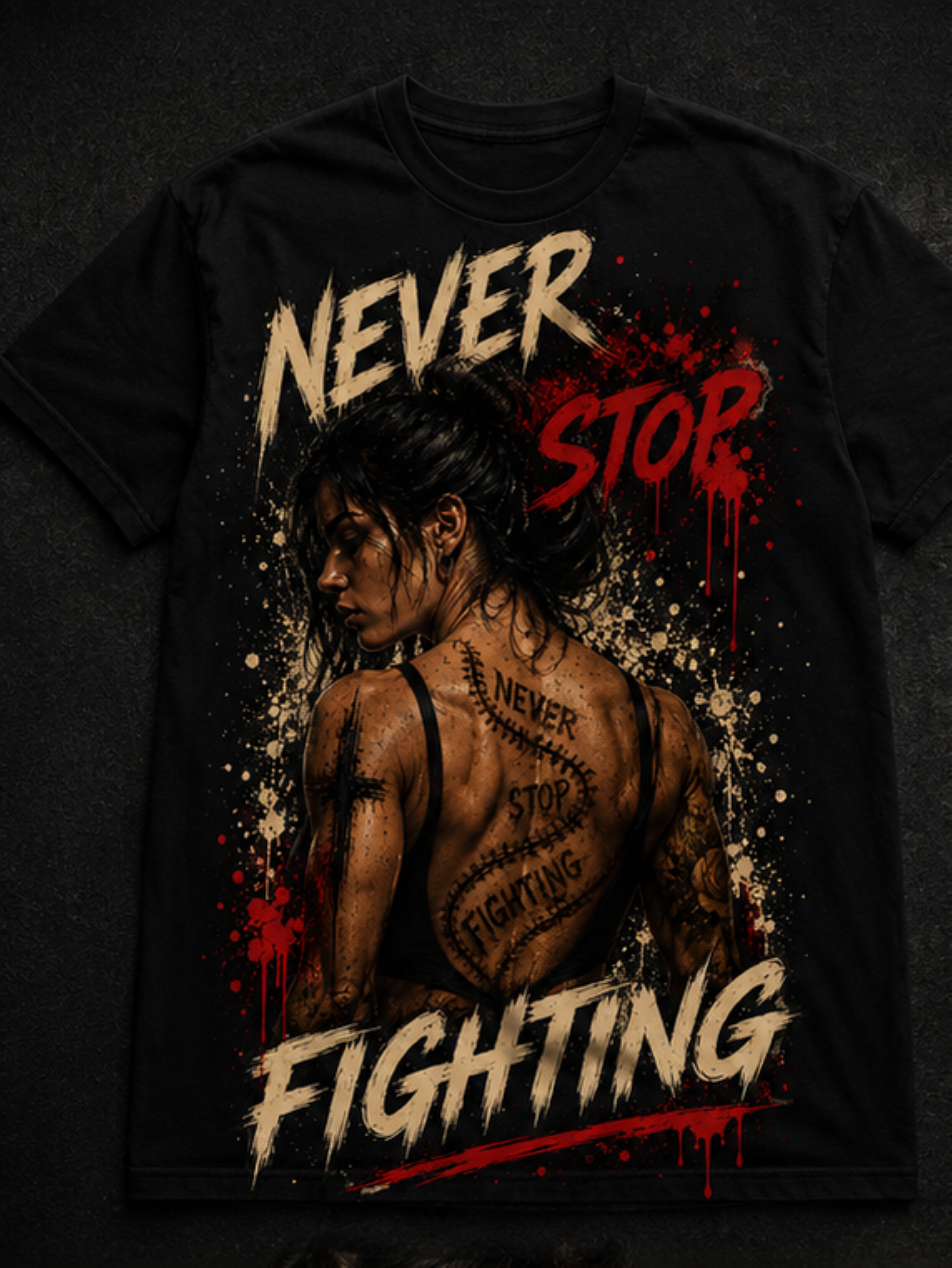 Never Stop Fighting - Women's Relaxed T-Shirt
