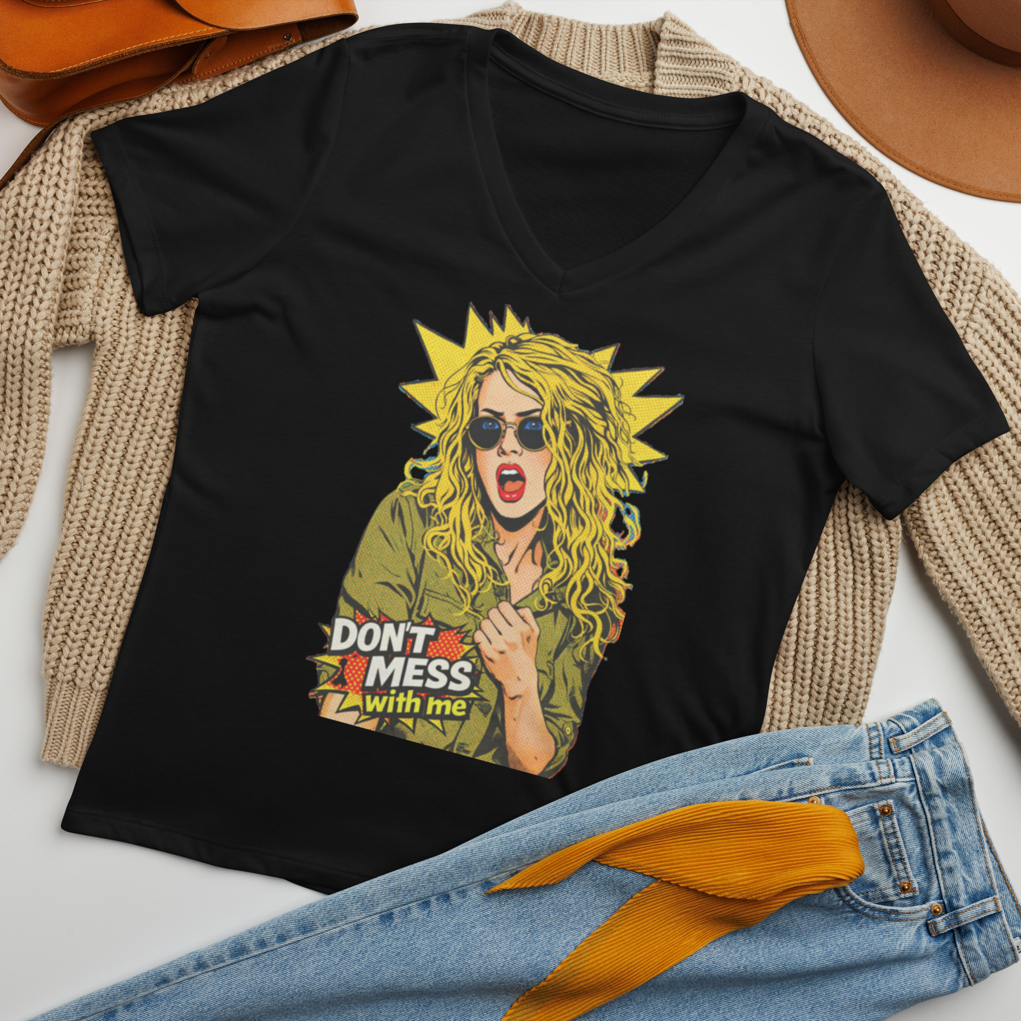 Don't Mess with Me - V-Neck T-Shirt
