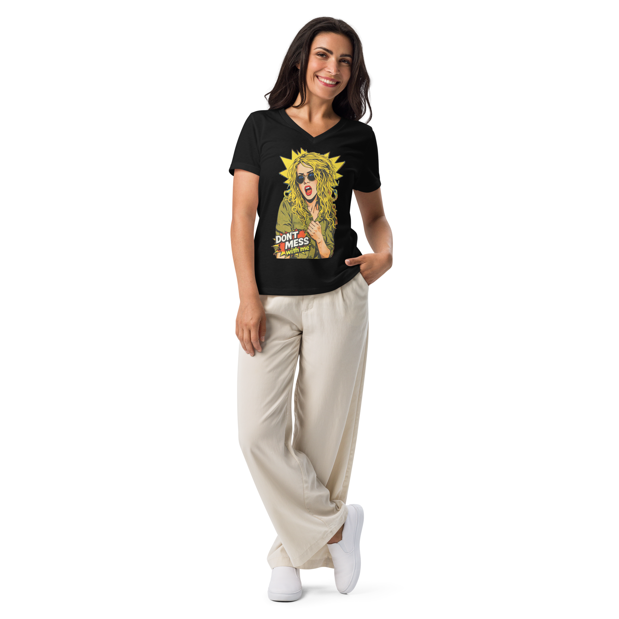 Don't Mess with Me - V-Neck T-Shirt