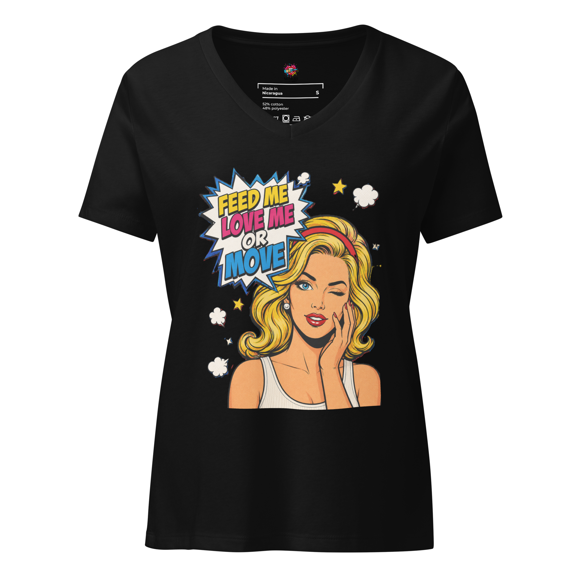 Feed Me Love Me or Move - V-Neck T-Shirt