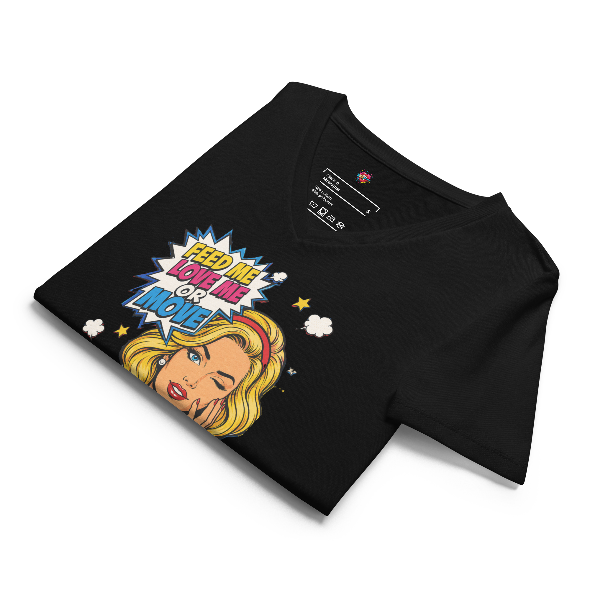Feed Me Love Me or Move - V-Neck T-Shirt