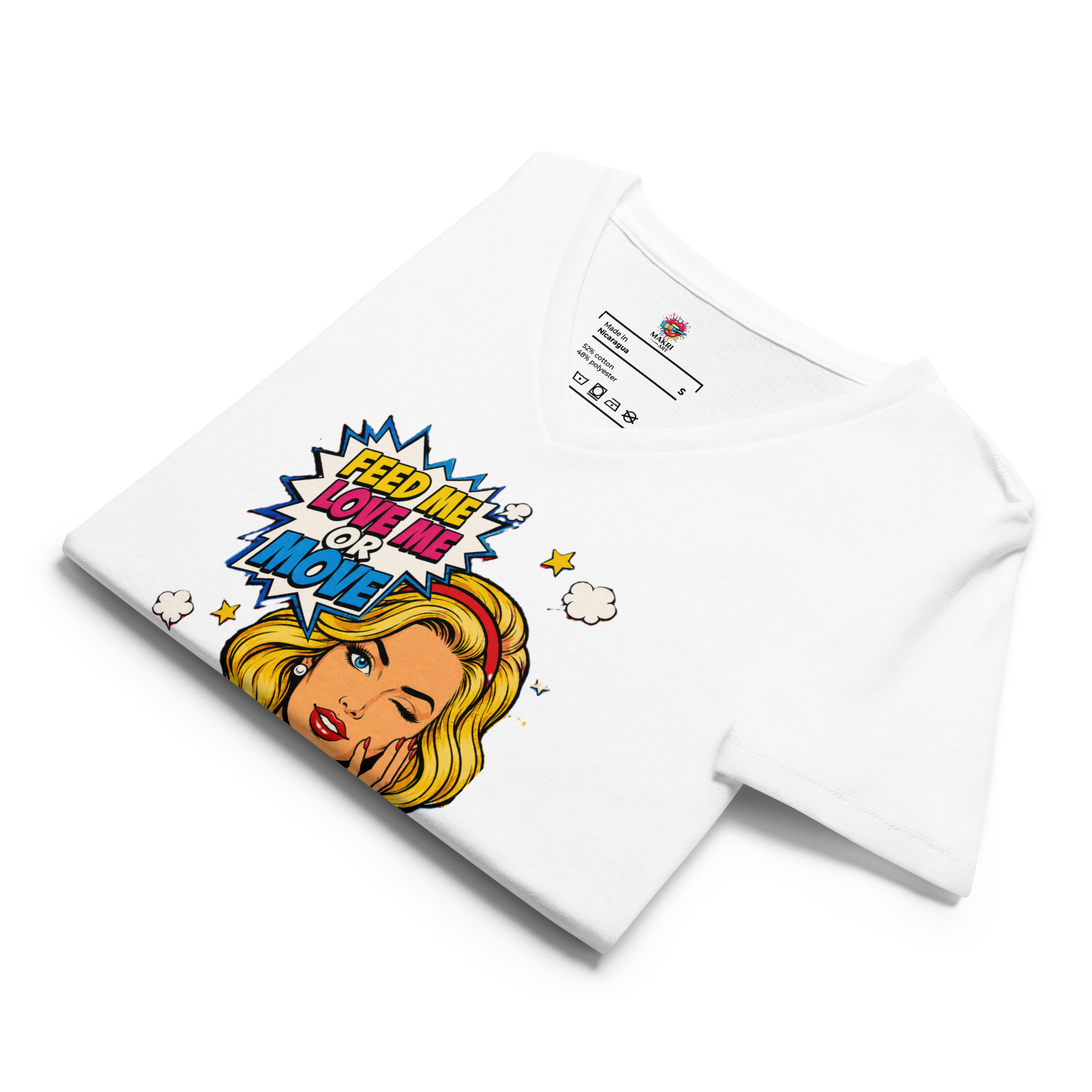 Feed Me Love Me or Move - V-Neck T-Shirt
